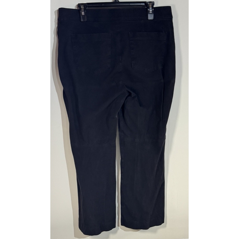 Spanx Straight Leg Jeans Women's Black Pull On Stretch Mid Rise Pants XL
